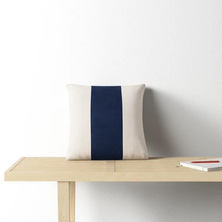 Kat Striped Cotton Throw Pillow