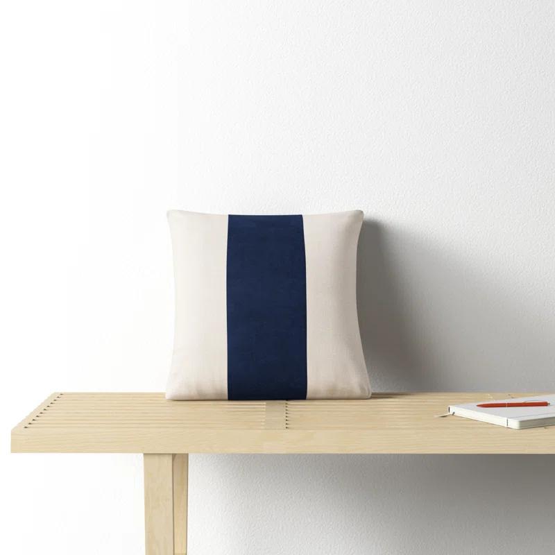 Kat Striped Cotton Throw Pillow