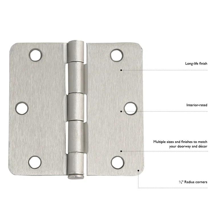 Design House 3.5" x 3.5" Butt bearing Triple Door Hinges (Set of 3)