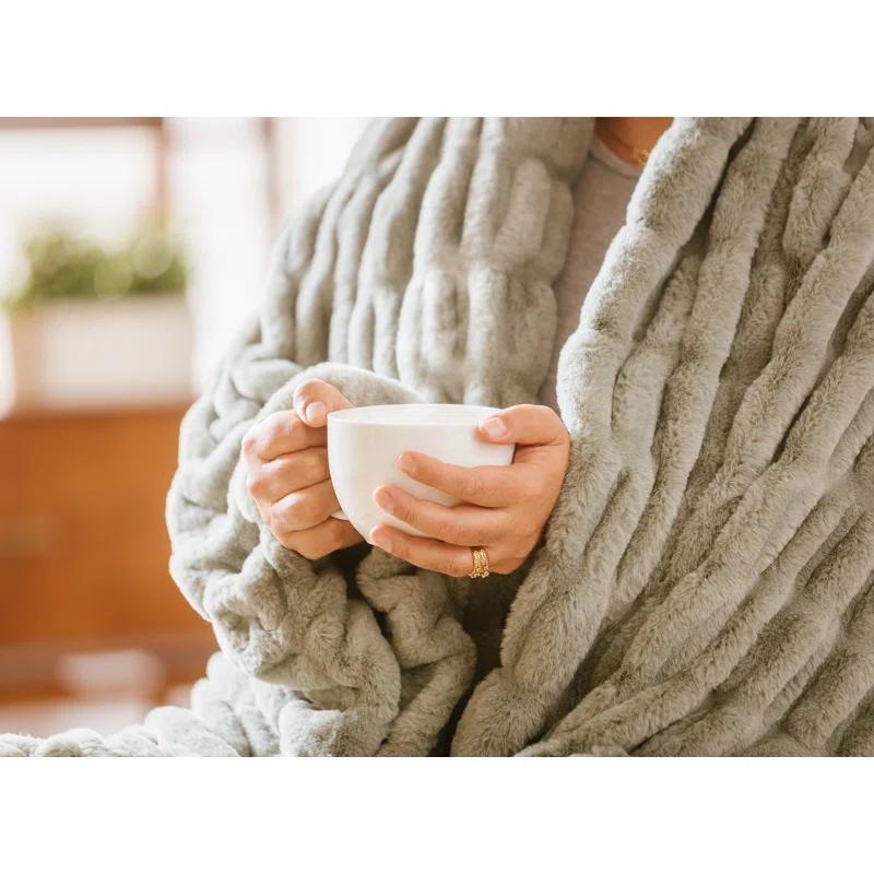 Chanasya Faux Fur Throw