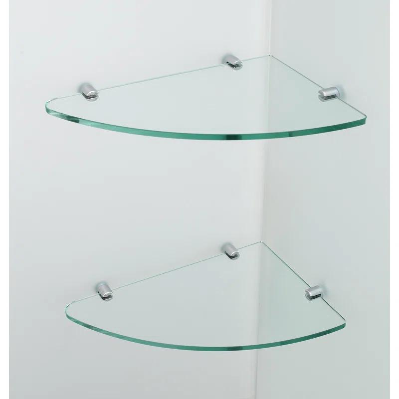 Aston SEN967EZ-CH-522238-10 Bromley Semi-frameless Rectangle Hinged Shower Enclosure