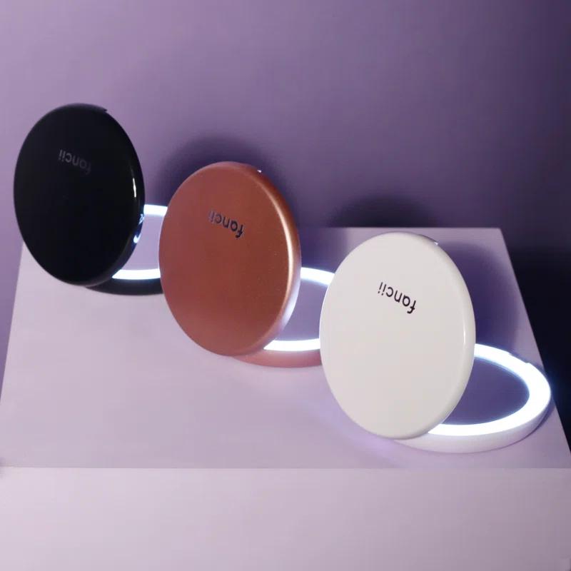 Modern Lighted Magnifying Compact Mirror