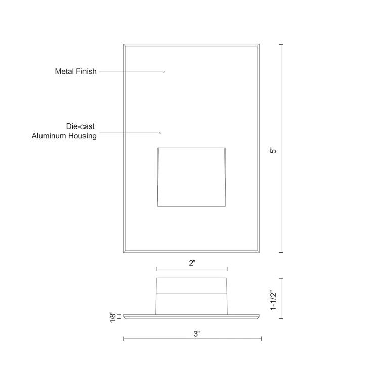 Kuzco Lighting Sonic Integrated LED Metal Step Light