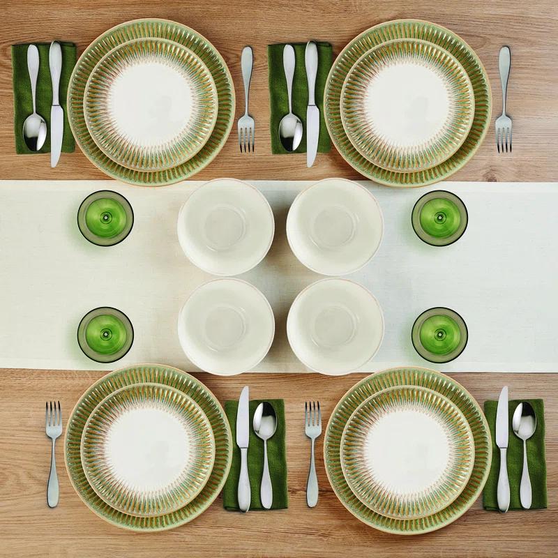 Pfaltzgraff Hensley 12-Piece Stoneware Dinnerware Set, Service for 4