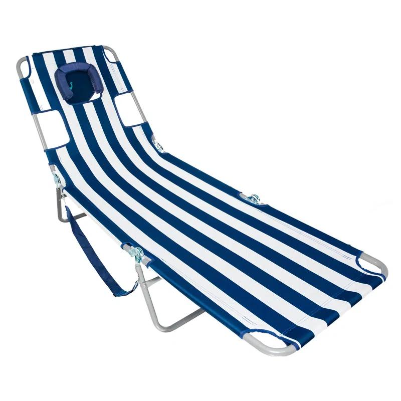 Ostrich Ostrich Chaise Lounge, Portable Facedown Beach Camping Pool Tanning Chair