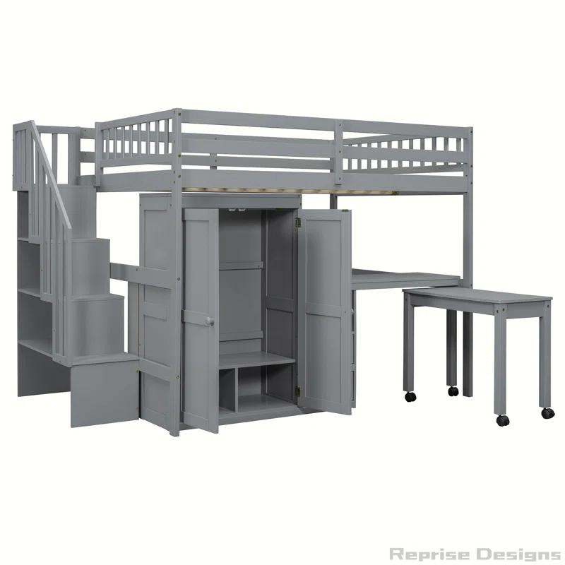 Reprise Designs Desk & Wardrobe – Space-Saving Multifunctional Loft Bed