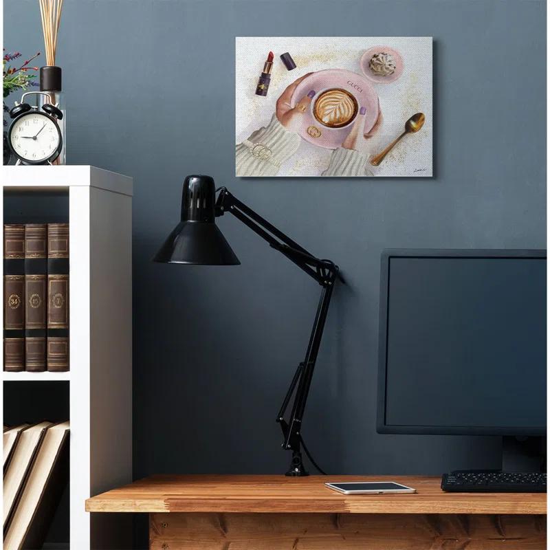 Stupell Industries " Women's Glam Fashion Coffee Latte Art " by Ziwei Li