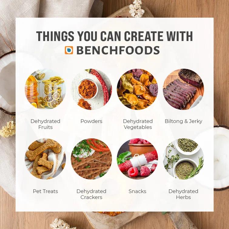 BenchFoods 3 Zone / 30 Tray / 53 sq.ft Tray Area / Premium Commercial Dehydrator