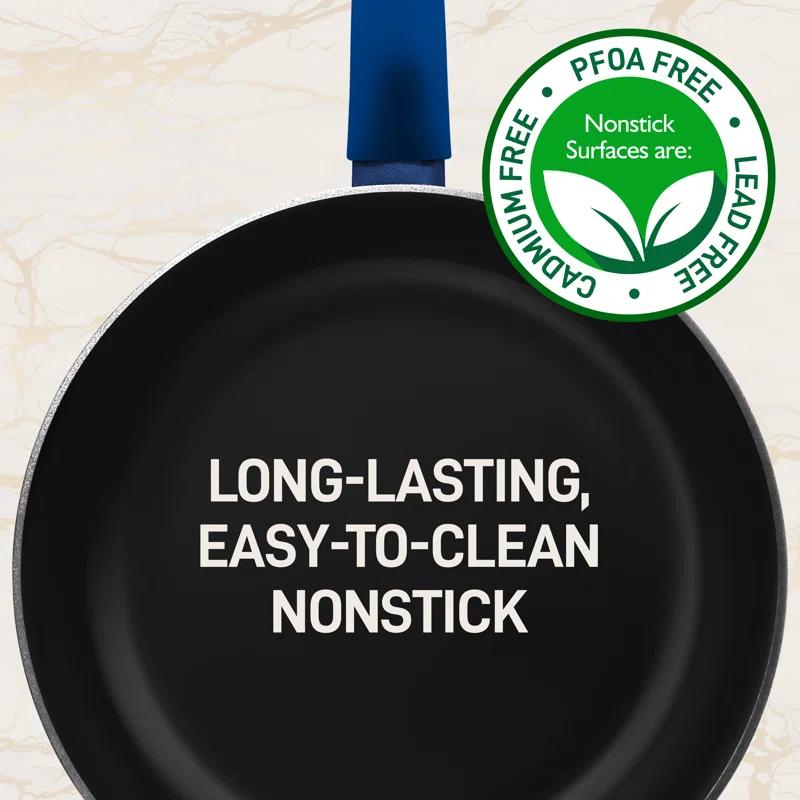 NutriChef 12 - Piece Non-Stick Aluminum Cookware Set