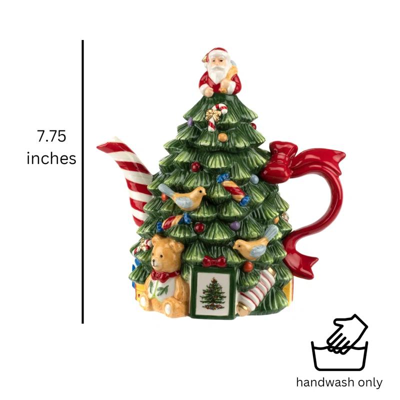 Spode Spode Christmas Tree Tree Teapot  7.75"
