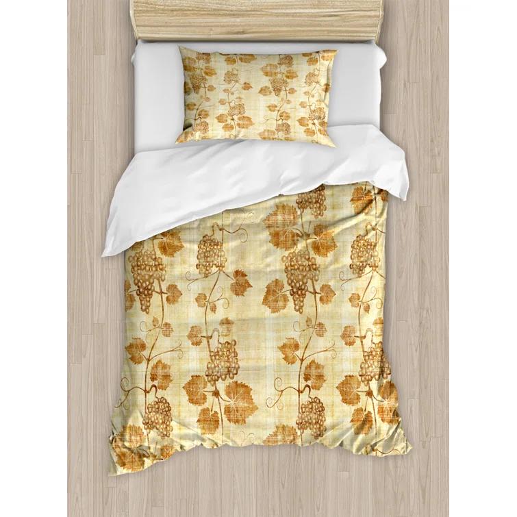 Ambesonne Cottage Americana Floral Duvet Cover Set