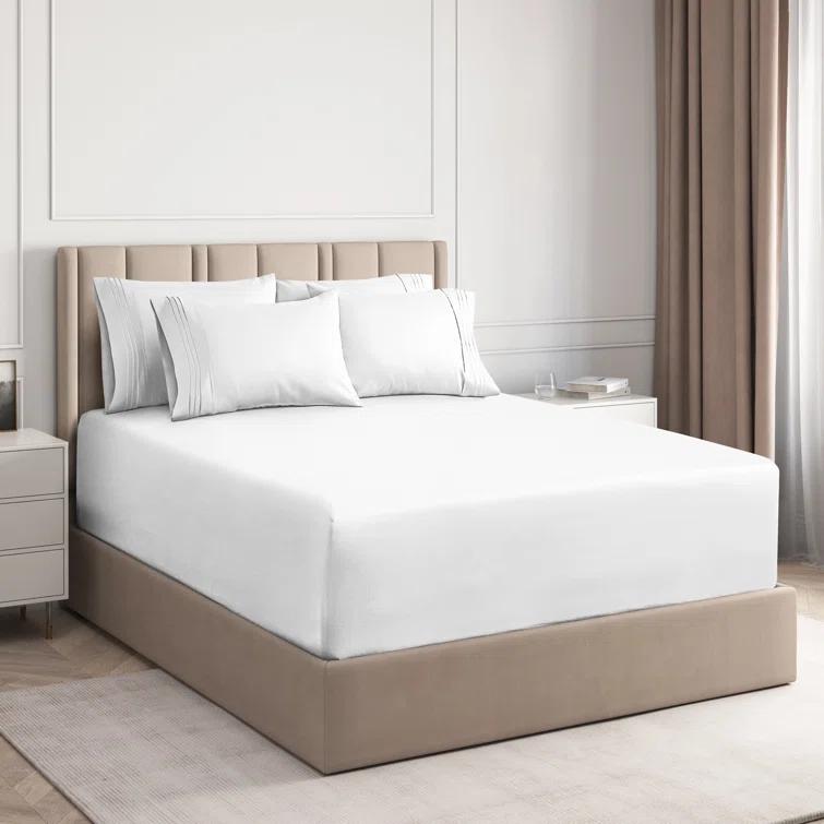 CGK Linens 6 Piece Extra Deep Pocket Ultra Soft & Cooling Sheet Set