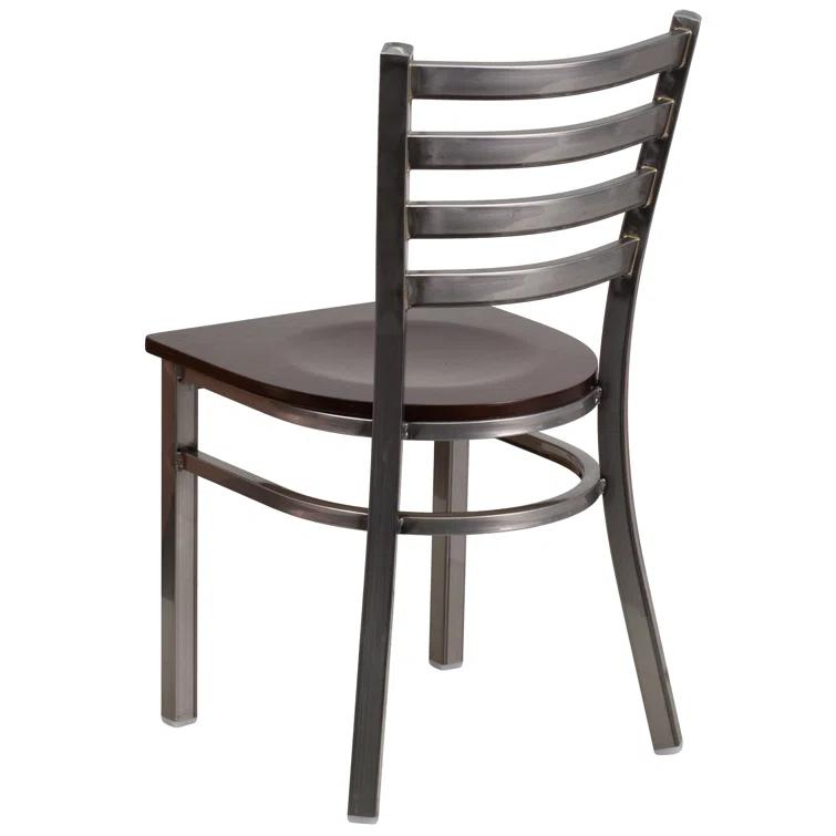 Flash Furniture Kendall Clear Coated Ladder Back Metal Restaurant Chair