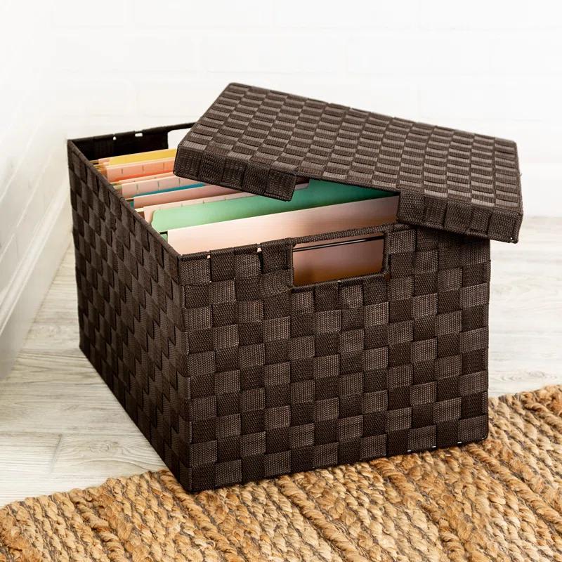 Anastasija Large Woven File Box