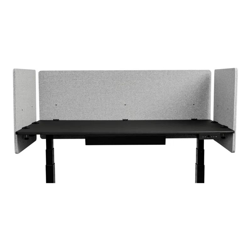 Stand Up Desk Store Fabric 3 Panel Desk Partition
