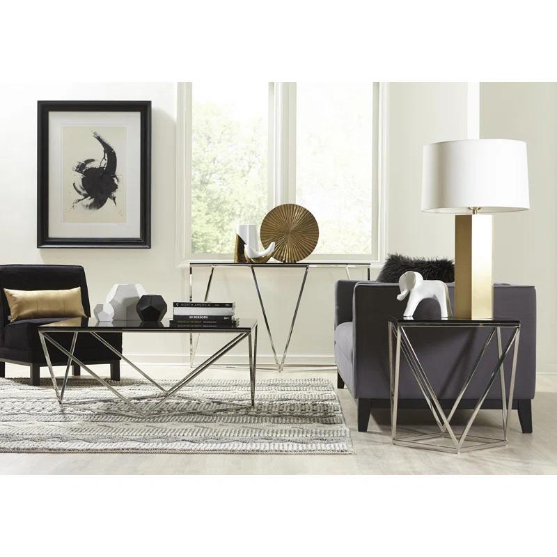 Abler 55'' Glass Top Console Table