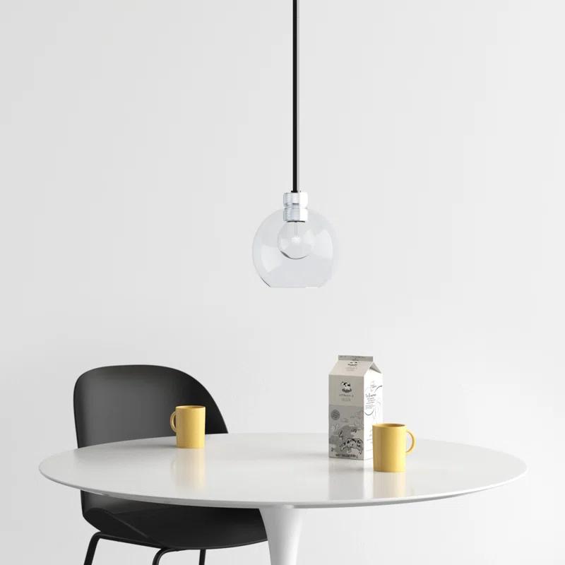 Davian Single Light Glass Dimmable Pendant