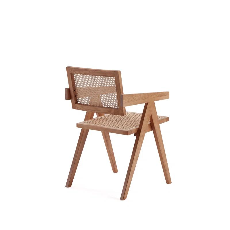 Manhattan Comfort Hamlet Solid Wood Arm Chair