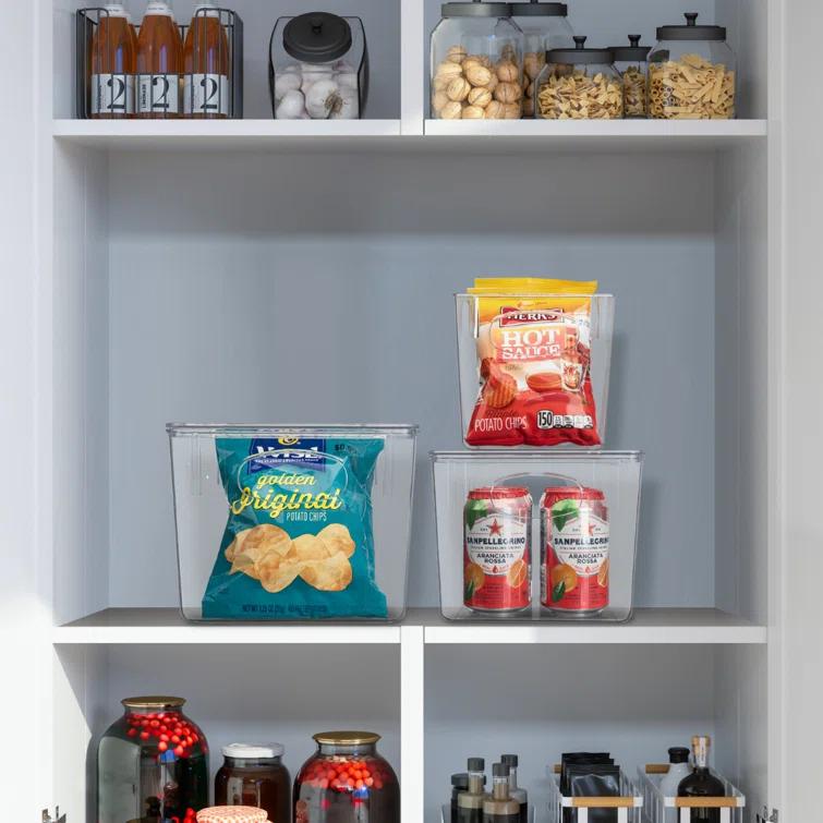 Sorbus Sorbus 3 Piece Variety Pack Clear Acrylic Storage Bins with Handles and Lids