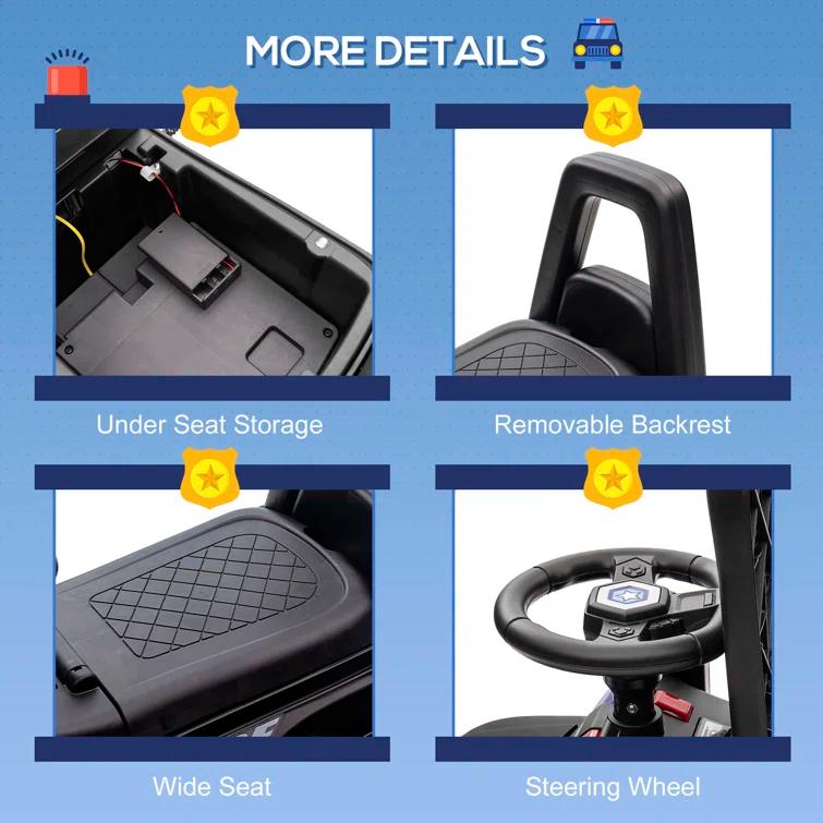 Aosom Aosom 1 Seater All-Terrain Vehicles Push/Pull Ride On