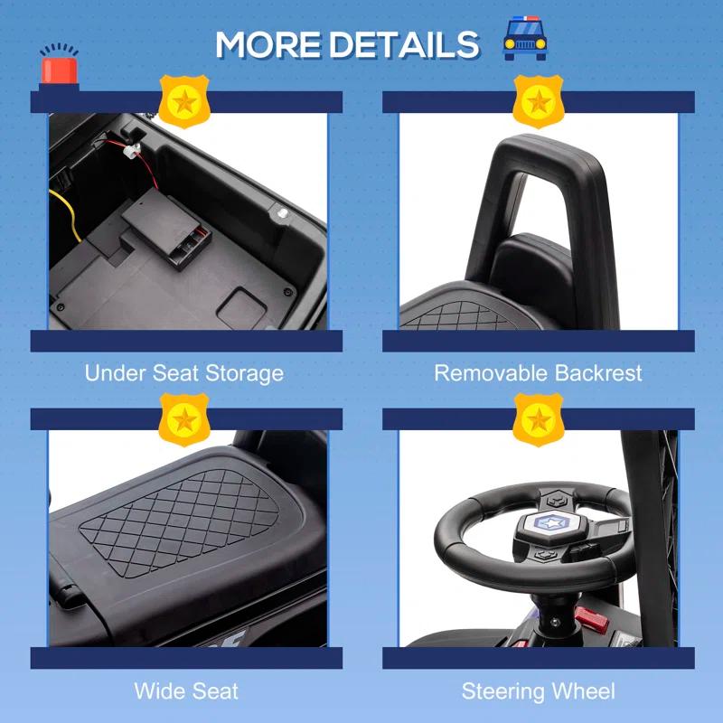 Aosom Aosom 1 Seater All-Terrain Vehicles Push/Pull Ride On