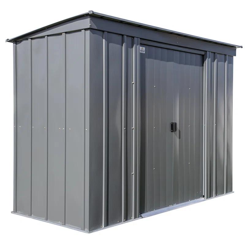 Arrow 8 ft. W x 4 ft. D Galvanized Steel Vertical Storage Shed