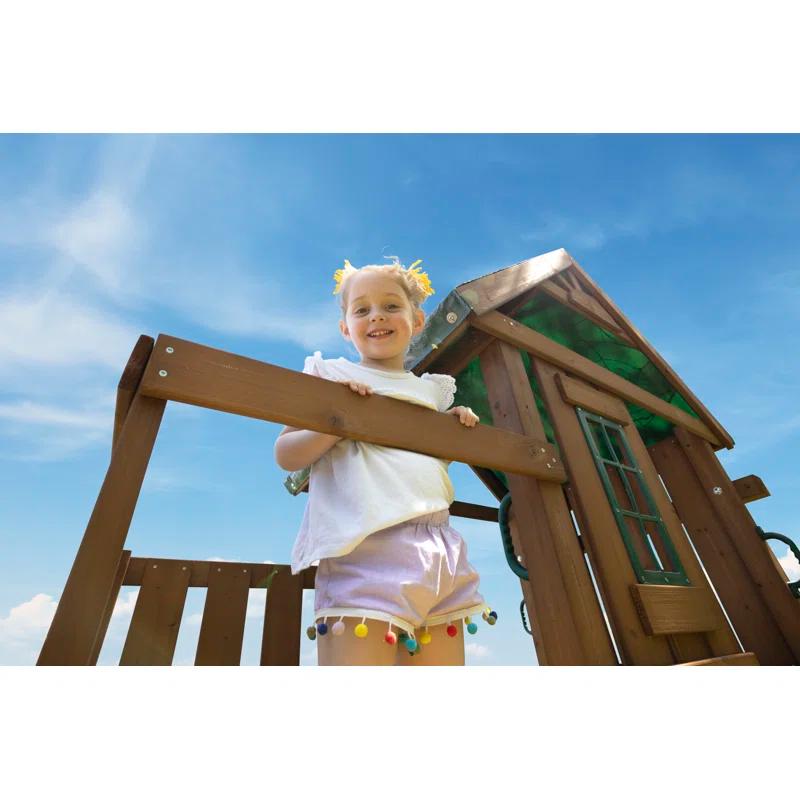 Swing-n-Slide Castlebrook Wooden Play Swing Set