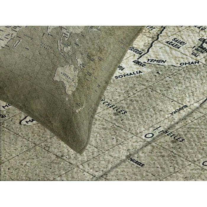 Ambesonne Ambesonne Map Bedspread Nostalgic World