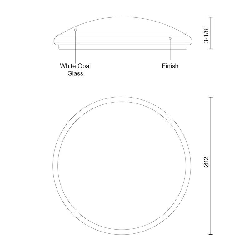 Kuzco Lighting Malta LED Flush Mount