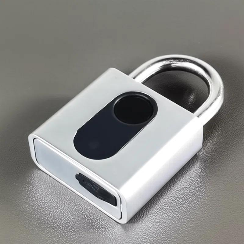 FixtureDisplays Fingerprint Padlock, Bluetooth Lock App Remote Access Unlock, Smart Padlock, Keyless Lock