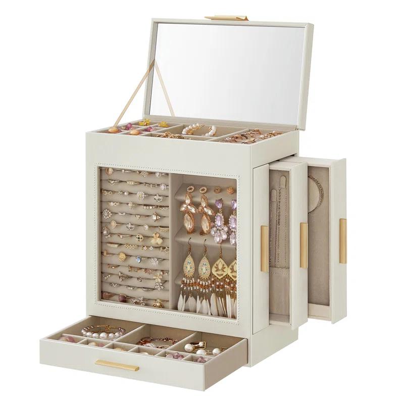 Latitude Run® 5 Layer Jewelry Box with Glass Window