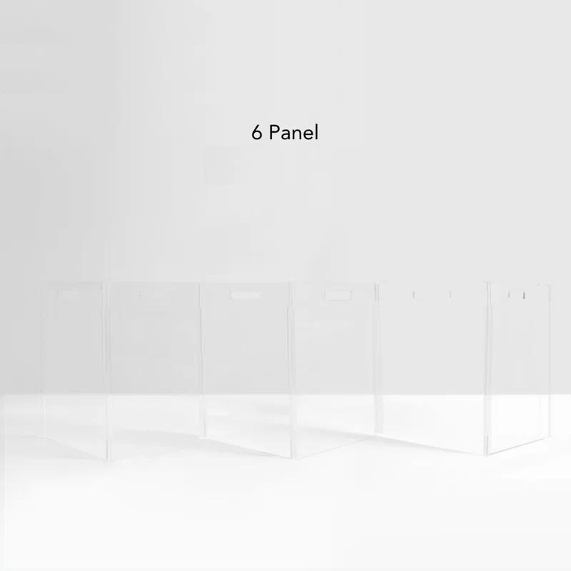 Hiddin Low Clear Freestanding Zig Zag Pet Gate