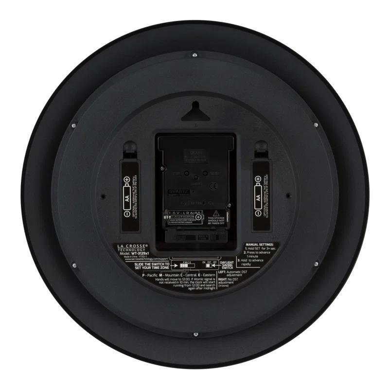 Weatherby 12" Atomic Analog Wall Clock