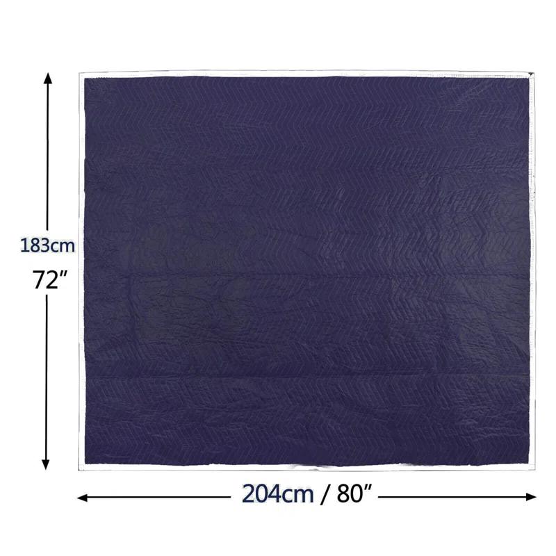 COUVER Couver Moving Storage - Packing Blanket/Tarps, 80" x 72" Durable Polyester Material (Set of 12)