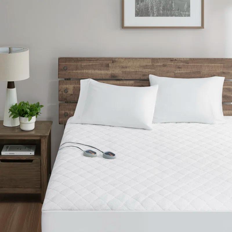 Woolrich Woolrich Electric Heated Sherpa White Mattress Pad Twin XL