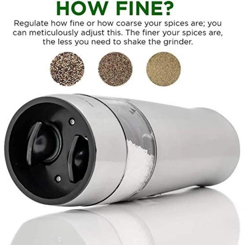 Ovente Electric 2-in-1 Salt & Pepper Combination Mill