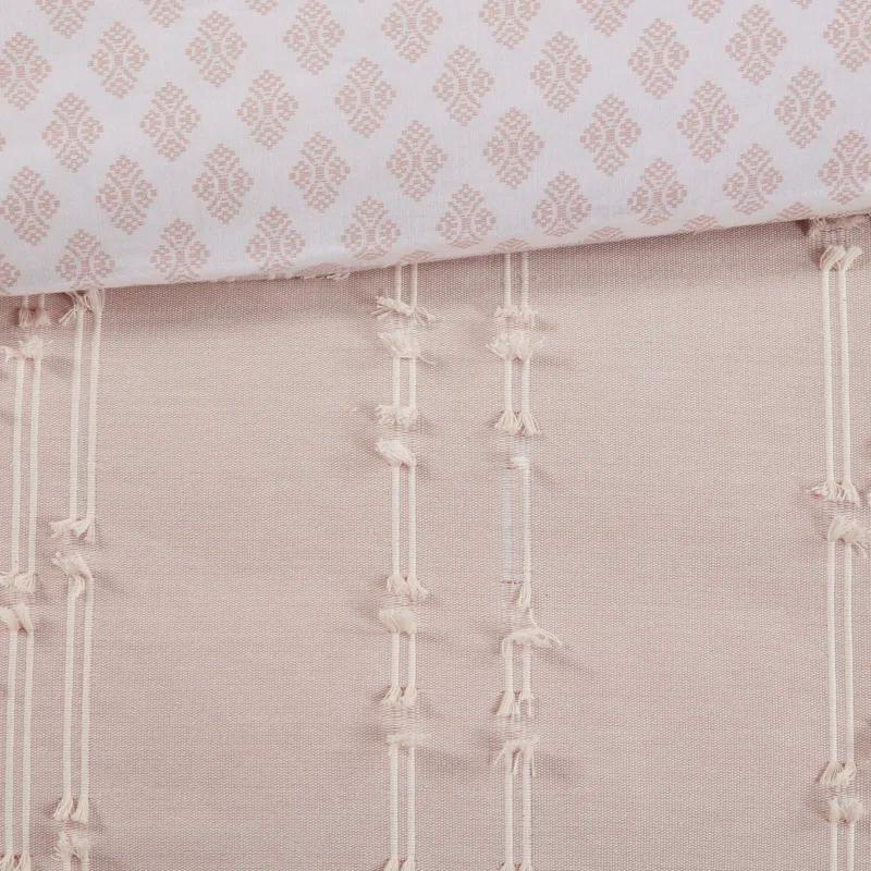 INK+IVY 3 Piece Cotton Jacquard Bedding Set