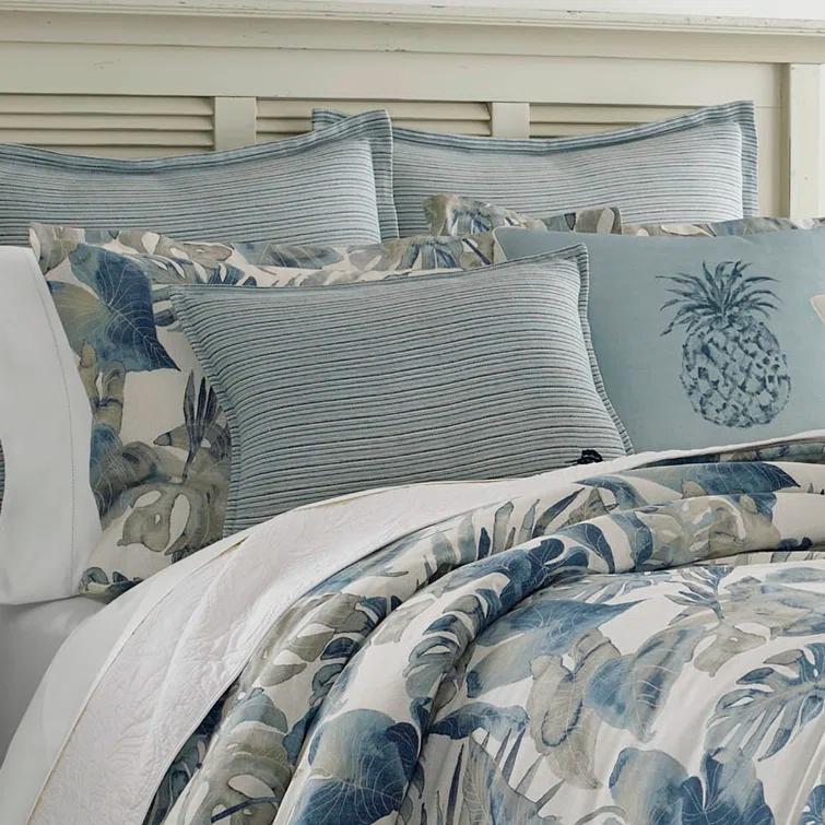 Tommy Bahama Home Tommy Bahama Raw Coast Blue Cotton Comforter Set & Reviews | Wayfair