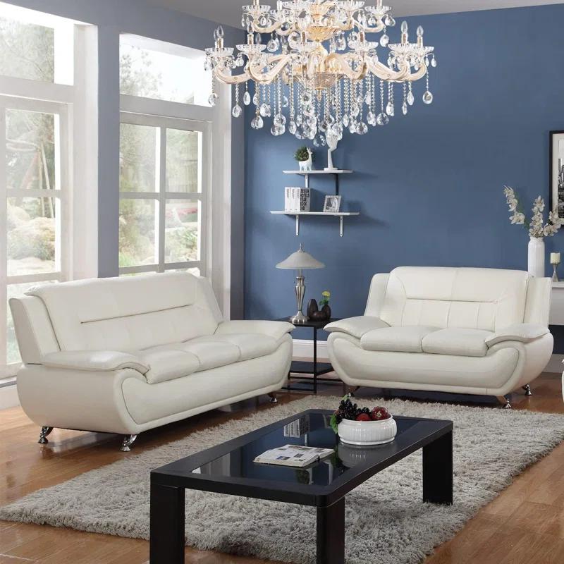 Wrought Studio™ Ceitidh 3 - Piece Faux Leather Living Room Set