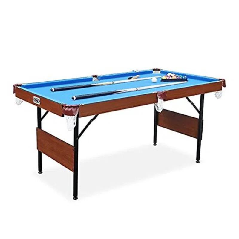 RACK Pool Tables Rack Crux 55 in Folding Billiard/Pool Table (Blue 3-in-1 Multi Game)