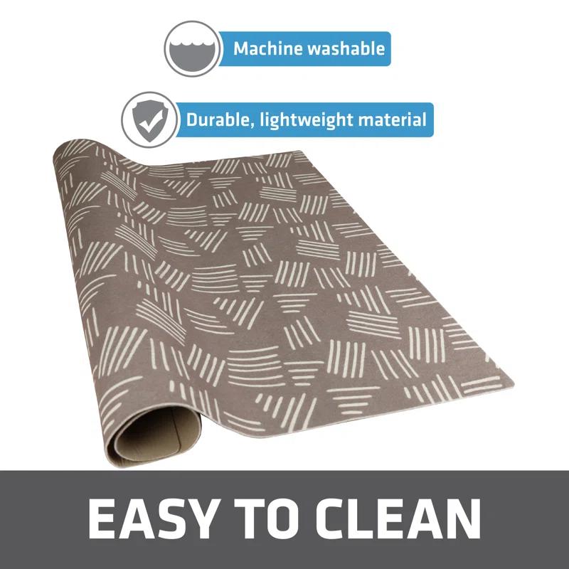 Drymate Under Sink Mat, Protective Cabinet Liner For Kitchen & Bathroom - Absorbent, Waterproof, Machine Washable (24”x29”) (Charcoal) (USA Made)