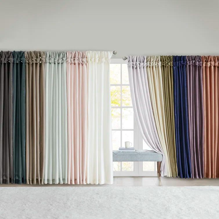 Madison Park Rivau Light-Filtering Single Curtain Panel