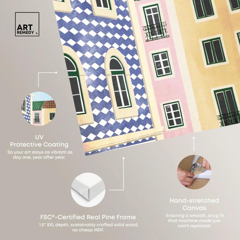 Art Remedy Around the Corner Canvas Fashion Art Prints by Art Remedy