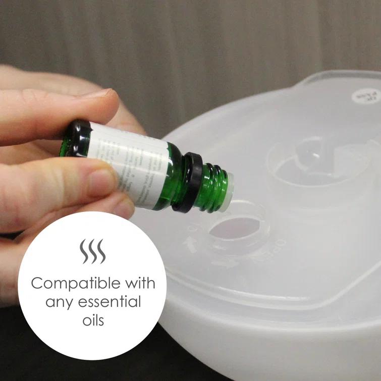 Crane USA 0.2 Gal. 2-in-1 Ultrasonic Cool Mist Humidifier & Aroma Diffuser for Small Rooms