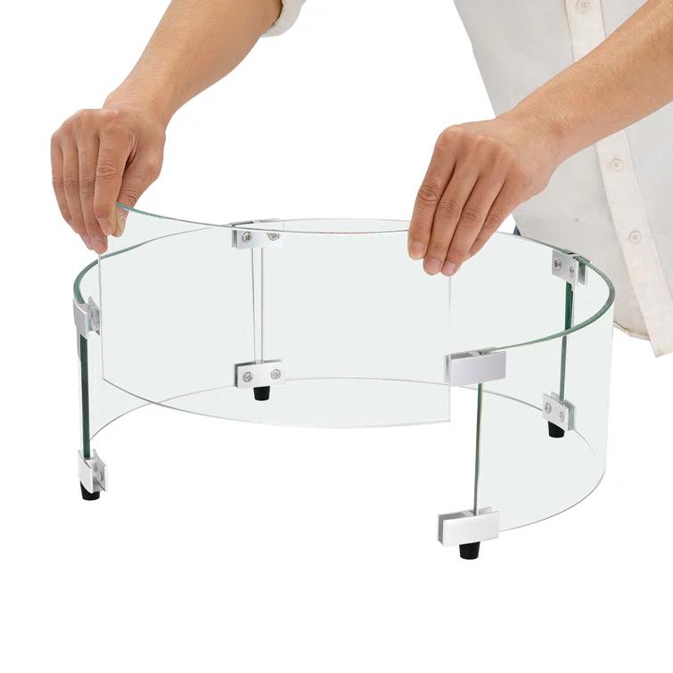 VEVOR Circle Stainless Steel Fire Pit Accessory (Set of 4)