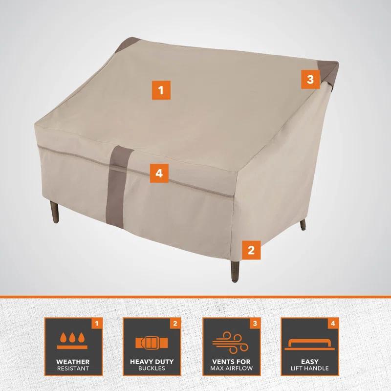 Modern Leisure Modern Leisure Monterey Patio Swivel Lounge Chair Cover, 2-Pack, 37.5"L x 39.25"W x 38.5"H, Beige (Set of 2)