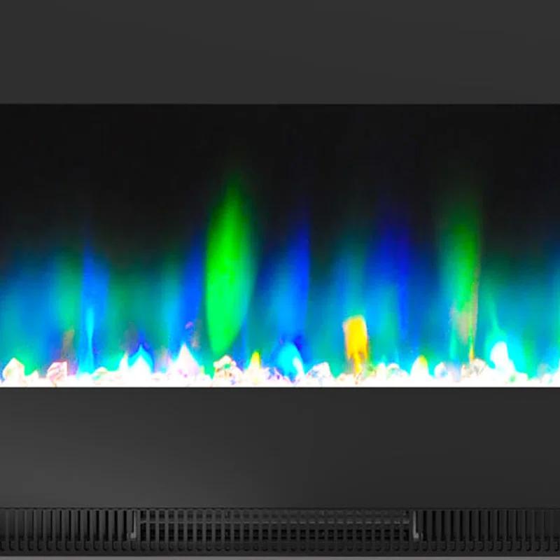 Cambridge Cambridge Wall Mount Electric Fireplace Heater with Remote Control for Indoor Use in Living Room, Bedroom, Home Office