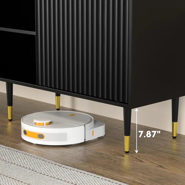 Mercer41 Modern TV Stand with Storage Cabinet  & Cable Management for TV up to 65''