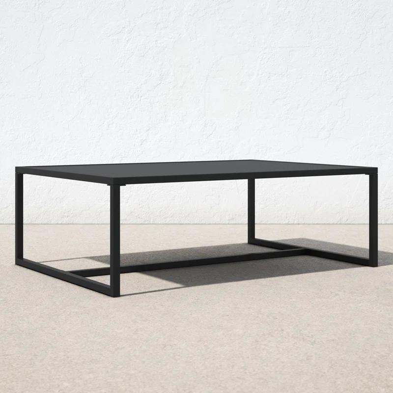 Julian All-Weather Commercial Grade Indoor/Outdoor Steel Patio Coffee Table