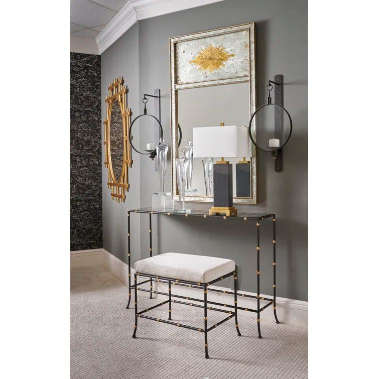 Chelsea House Saigon 51'' Glass Top Console Table